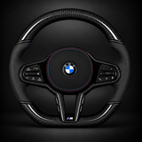 BMW G80 G82 G87 Carbon Fiber Steering Wheel | Perforated Leather Flat Bottom | M2 M3 M4 VantaBlack