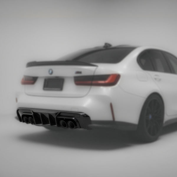 BMW G8X M3 M4 Dry Carbon Fiber Rear Bumper Signature Diffuser Package G80 / G82 / G83