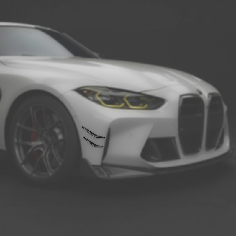 BMW G8X M3 M4 Dry Carbon Fiber Front Bumper Canard Splitters G80 / G82