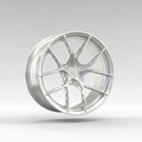 Volante BMW Alcantara de fibra de carbono brillante con rayas rojas y fondo plano para chasis G/F - Diseño exclusivo de CARBONE para F90 M5 M8 X5 X6 M850i ​​M840i M550 M540i 