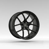 Volante BMW Alcantara de fibra de carbono brillante con rayas rojas y fondo plano para chasis G/F - Diseño exclusivo de CARBONE para F90 M5 M8 X5 X6 M850i ​​M840i M550 M540i 