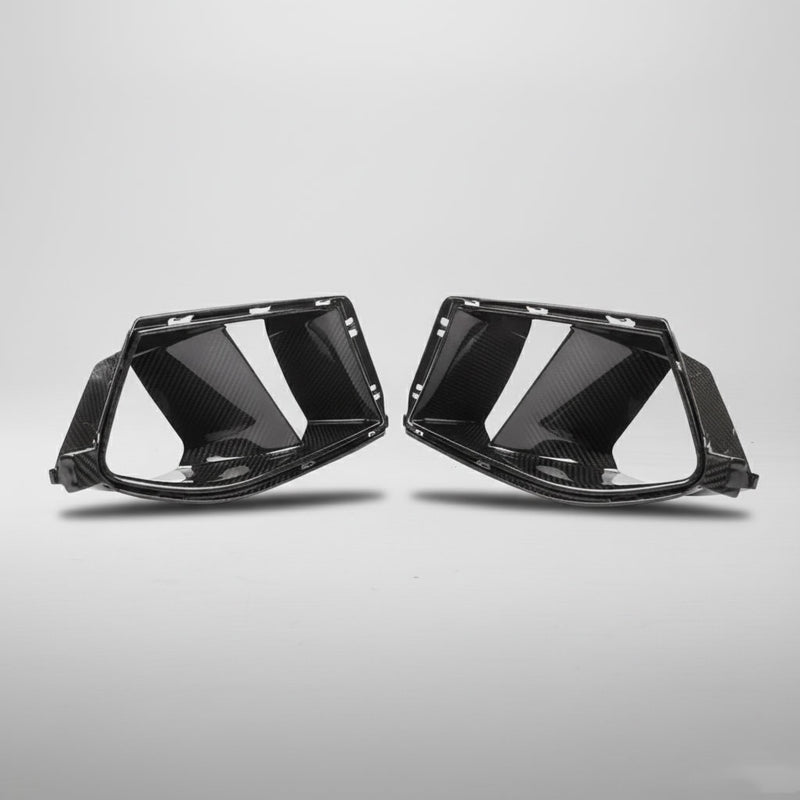 BMW G8X M3 M4 Dry Carbon Fiber Air Inlet Ducts for Front Bumper G80 / G82 - CARBONE