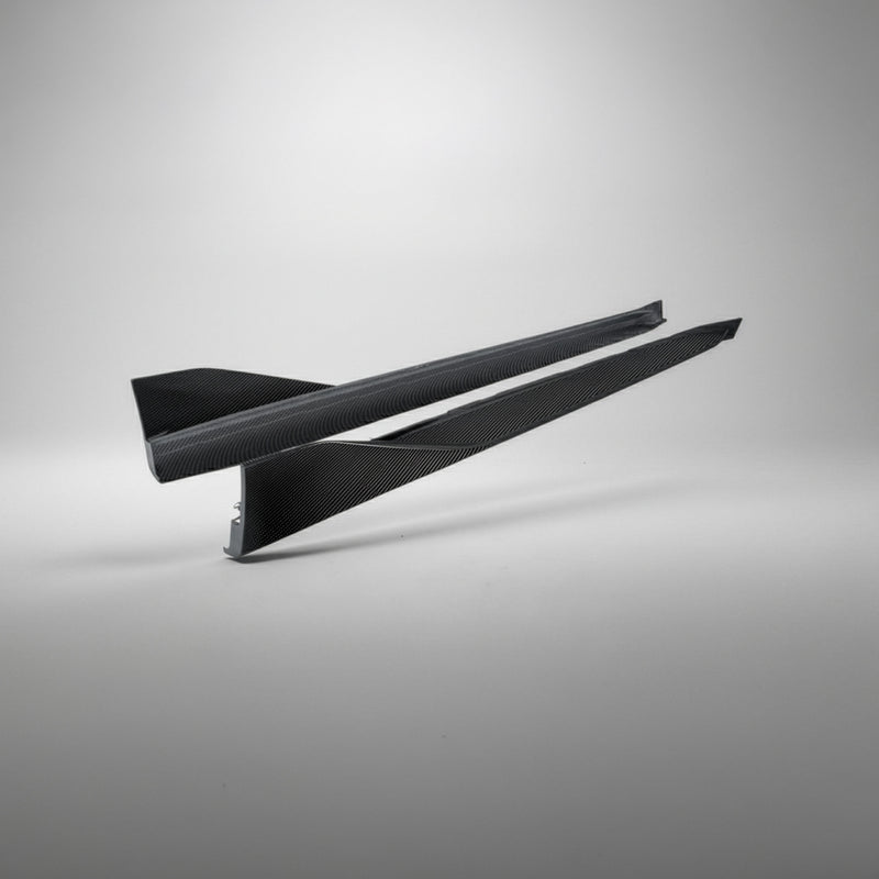 BMW G8X M3 M4 Dry Carbon Fiber Side Skirt Replacement Set G80 / G82 / G83 - CARBONE