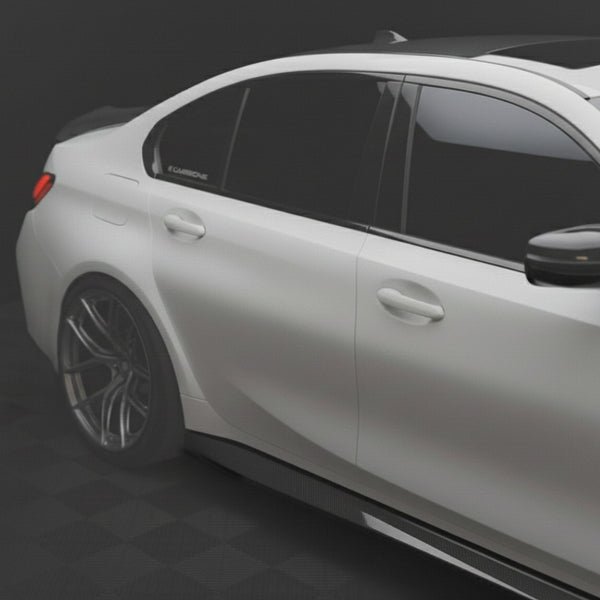 BMW G8X M3 M4 Dry Carbon Fiber Side Skirt OEM Style Replacement Set G80 / G82 / G83