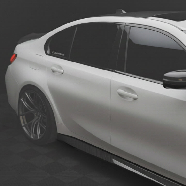 BMW G8X M3 M4 Dry Carbon Fiber Side Skirt OEM Style Replacement Set G80 / G82 / G83