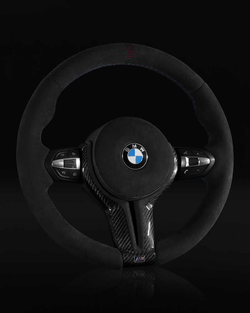 BMW Alcantara Steering Wheel for F Chassis- CARBONE Design for F30 F32 F80 F82 M3 M4 M2 335i 340i 328i 440i 435i