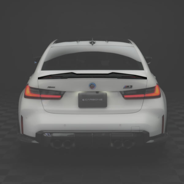 BMW G8X M3 M4 Dry Carbon Fiber Rear Trunk Ducktail Spoiler G80 / G82