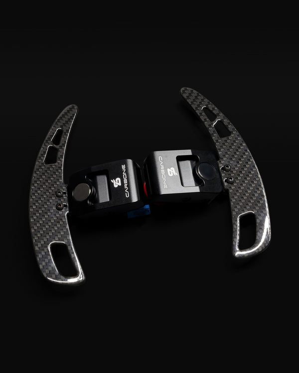 Magnetic Gloss Carbon Fiber Paddle Shifters V4 Upgrade Kit For BMW G Chassis for M2 M3 M4 M5 M8 G20 G22 G30 G80 G82 G87 F90
