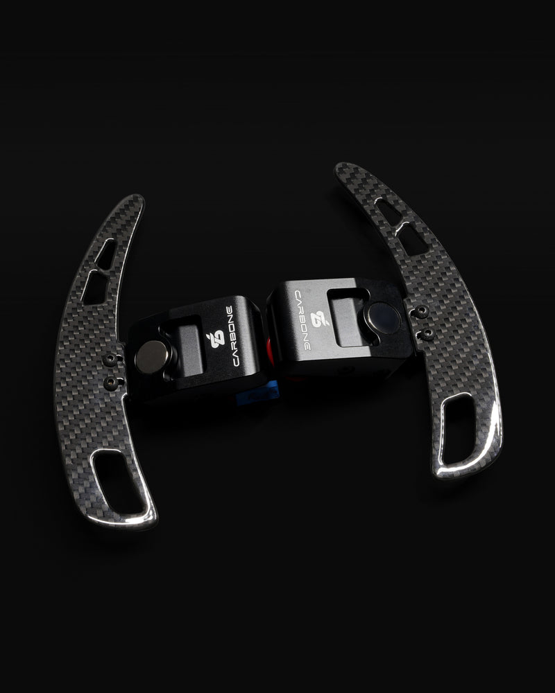 Magnetic Gloss Carbon Fiber Paddle Shifters V4 Upgrade Kit For BMW F Chassis for M2 M3 M4 M5 M6 F30 F32 F80 F82 F90 F10 F12 F87