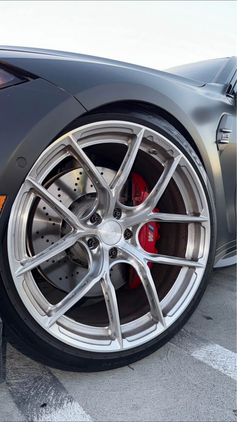 CRB-101 MONOBLOCK FORGED WHEELS RIMS SET FOR BMW G8X M3 M4 G80 G82 in 19" and 20" - CARBONE