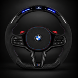 BMW LED Steering Wheel Display Alcantara Flat Bottom Carbon Fiber Steering Wheel for G/F Chassis- CARBONE Signature Design for G20 G30 G80 G82 G87 M2 M3 M4 M2 M340i