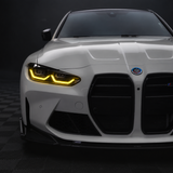 BMW G8X M3 M4 Yellow DRL Light Module with Heat Sheild (CSL Style) G80 G82 Laser and non Laser