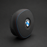 BMW Alcantara Volant en fibre de carbone sec mat à fond plat à rayures rouges pour châssis G/F - Design Signature CARBONE pour F90 M5 M8 X5 X6 M850i ​​M840i M550 M540i 