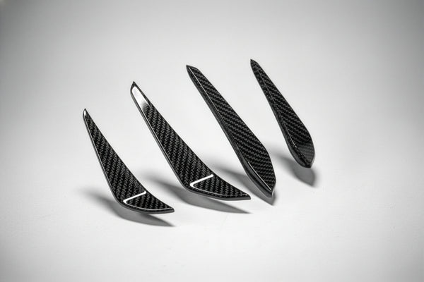 BMW G8X M3 M4 Dry Carbon Fiber Front Bumper Canard Splitters G80 / G82 - CARBONE