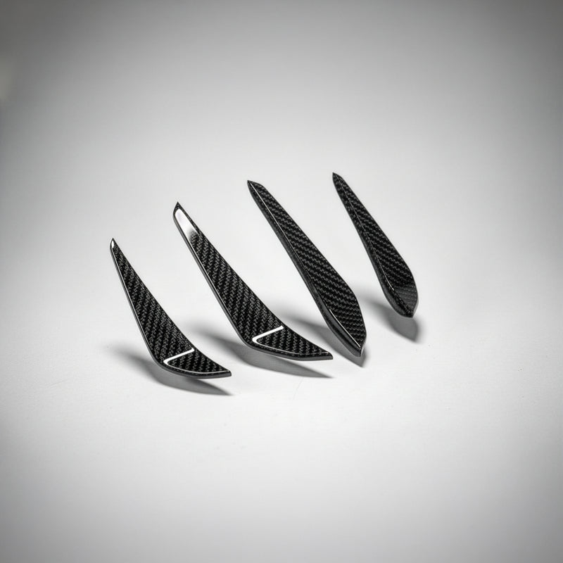 BMW G8X M3 M4 Dry Carbon Fiber Front Bumper Canard Splitters G80 / G82