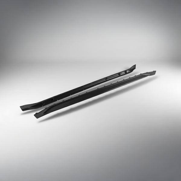 BMW G8X M3 M4 Dry Carbon Fiber Side Skirt OEM Style Replacement Set G80 / G82 / G83