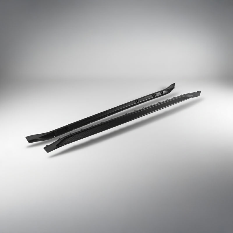 BMW G8X M3 M4 Dry Carbon Fiber Side Skirt OEM Style Replacement Set G80 / G82 / G83