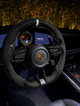PORSCHE 911 992 GT3 GT3RS Turbo S Carbon Fiber Steering Wheel | Alcantara Flat Bottom