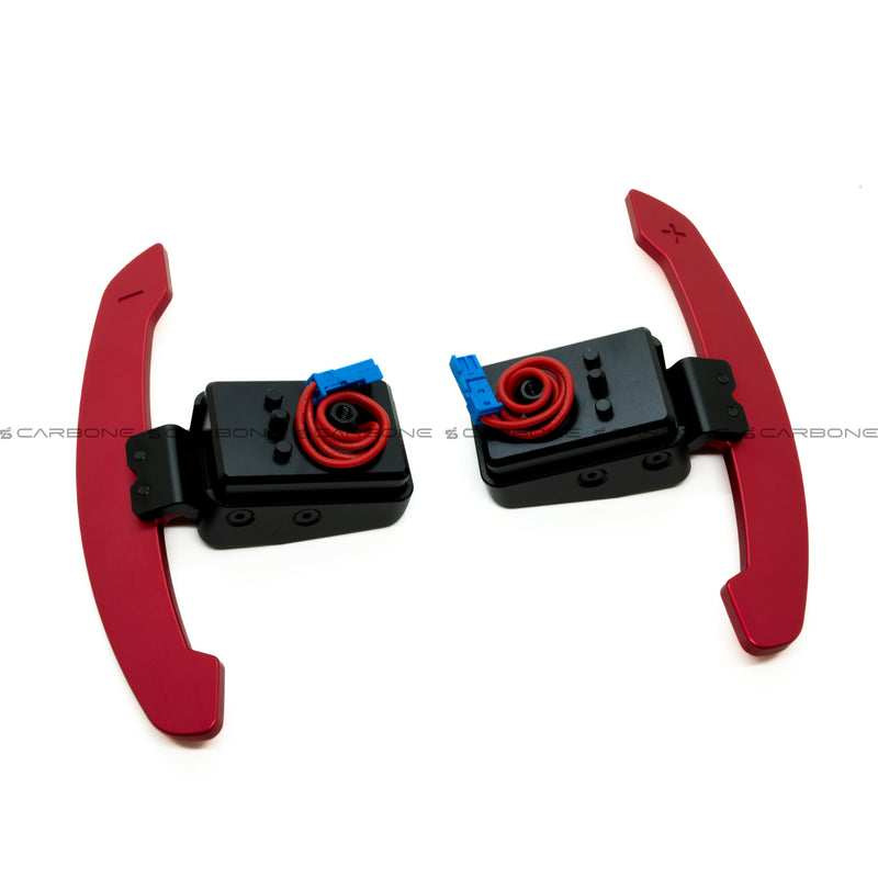 Magnetic Red Aluminum Paddle Shifters V1 Upgrade Kit For Toyota Supra A90 / A91