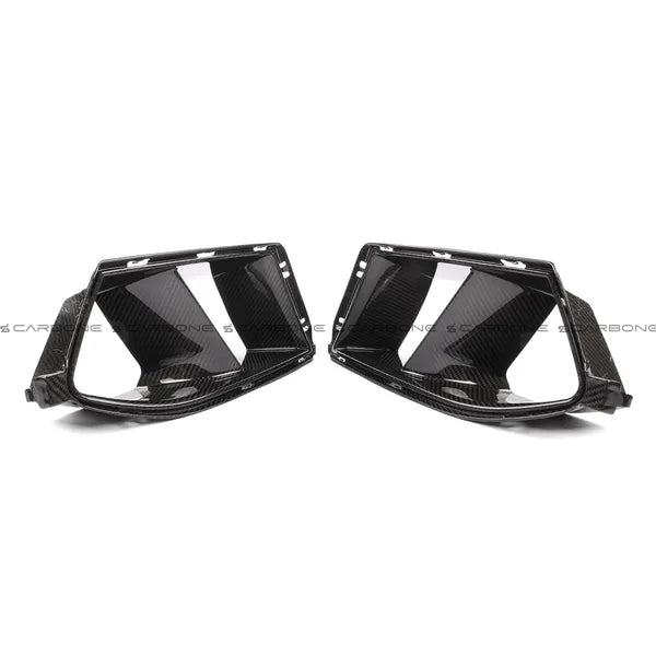 CARBONEBMW G8X M3 M4 Dry Carbon Fiber Air Inlet Ducts for Front Bumper G80 / G82G80 M3 G82 M4 Carbon Fiber Front Grille