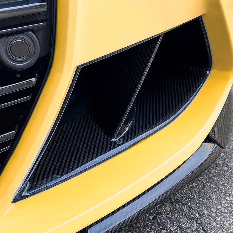 CARBONEBMW G8X M3 M4 Dry Carbon Fiber Air Inlet Ducts for Front Bumper G80 / G82G80 M3 G82 M4 Carbon Fiber Front Grille