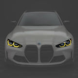 BMW G8X M3 M4 Yellow DRL Light Module with Heat Sheild (CSL Style) G80 G82 Laser and non Laser