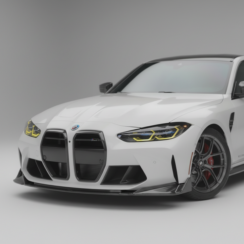 BMW G8X M3 M4 Dry Carbon Fiber Front Splitter Lip Spoiler G80 / G82